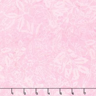Tonga Batiks - Pastel Tropical Flowers Bouquet Pink Yardage