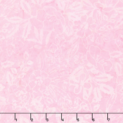 Tonga Batiks - Pastel Tropical Flowers Bouquet Pink Yardage