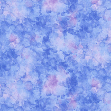 Pansy Perfection - Solid-Ish Watercolor Texture Majorelle Yardage