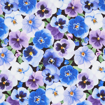 Pansy Perfection - Pansy Large Floral Pansy Yardage