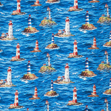 Beacon Of Light - Lighthouse Scenic Sea Yardage