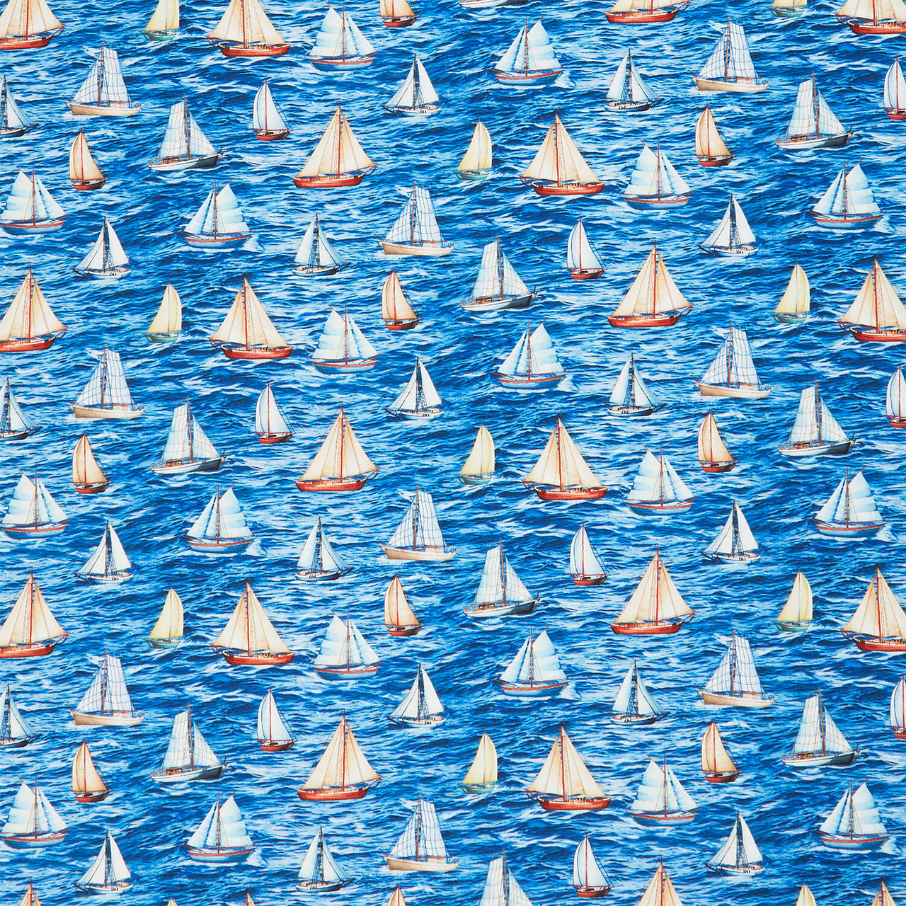 Beacon Of Light - Sailboats In The Sea Ocean Yardage