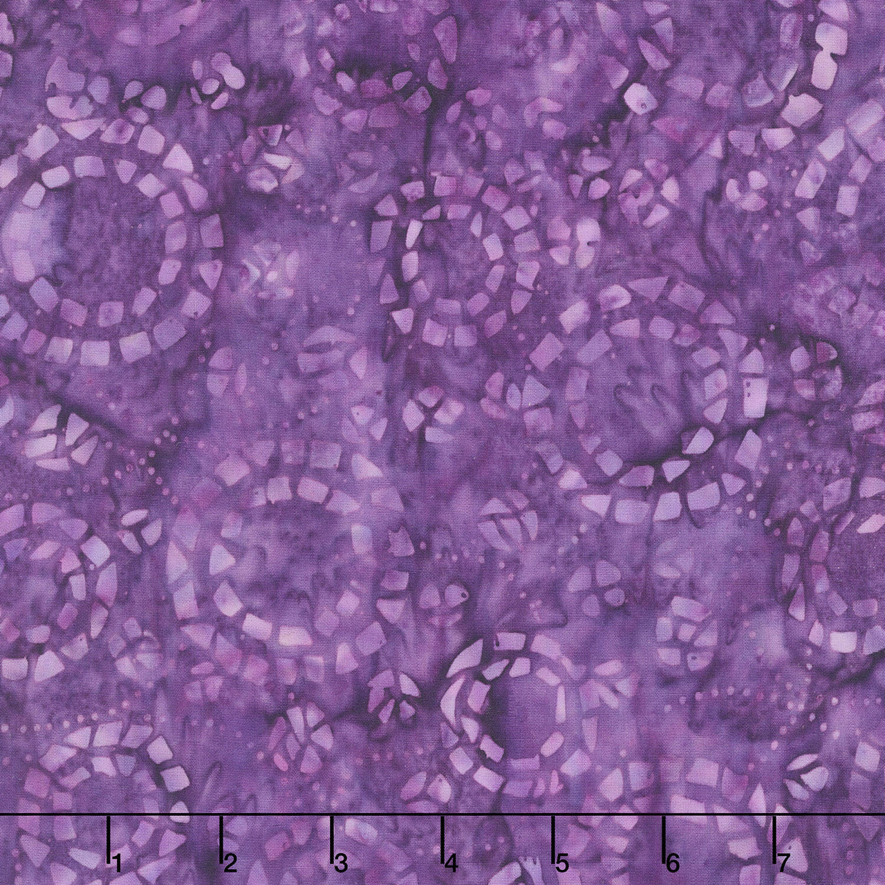 Tonga Batiks - Happy Woodcut and Dots Amethyst Yardage