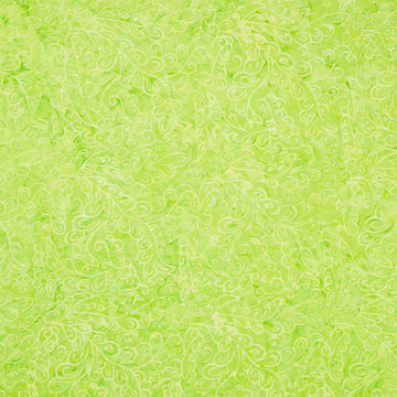 Tonga Batiks - Happy Curling Leave Vines Neon Yardage