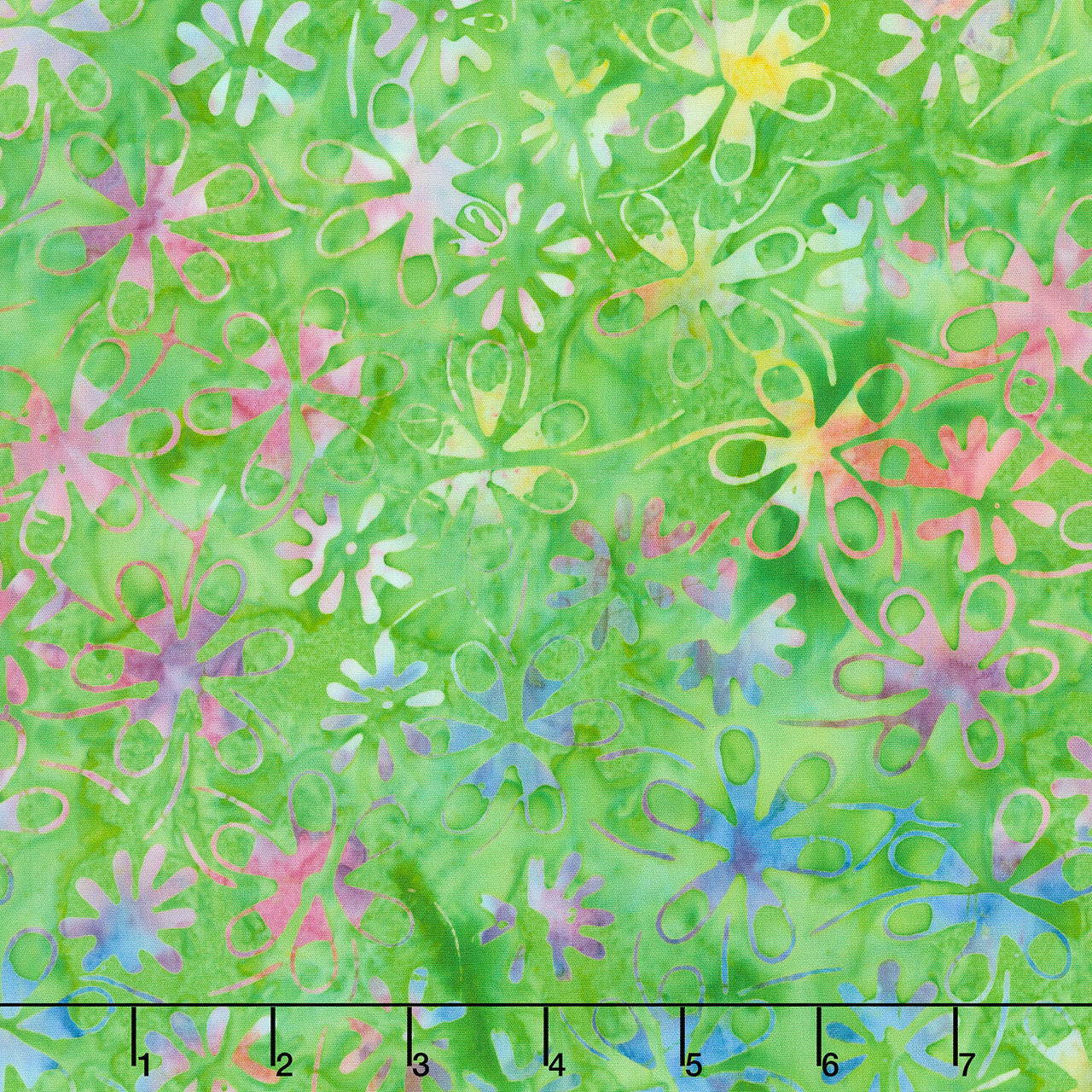 Tonga Batiks - Happy Floating Flowers Clover Yardage