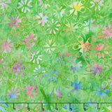 Tonga Batiks - Happy Floating Flowers Clover Yardage