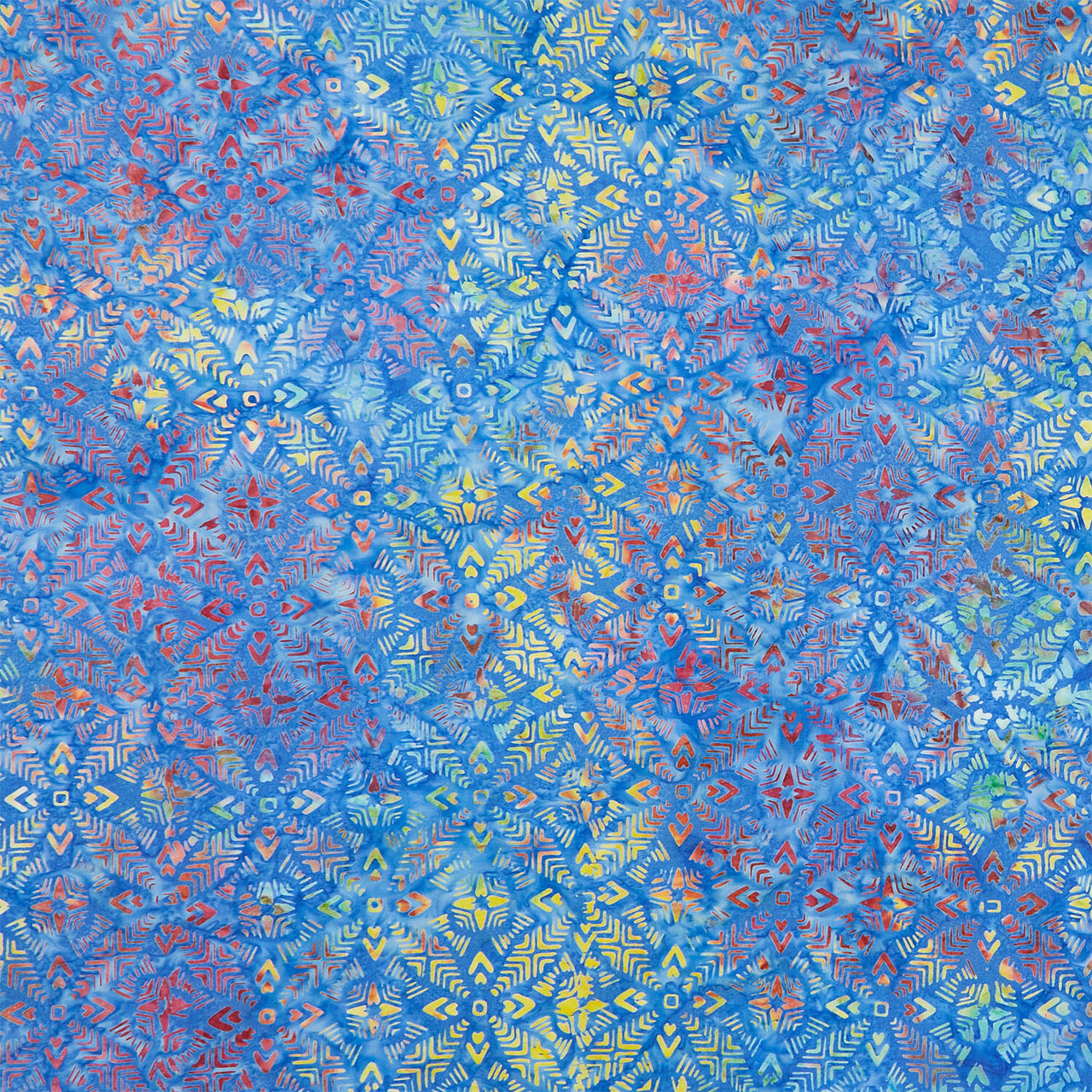 Tonga Batiks - Happy Geo Stars Ocean Yardage