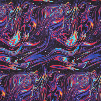 Galaxy - Galaxy Marble Black Yardage
