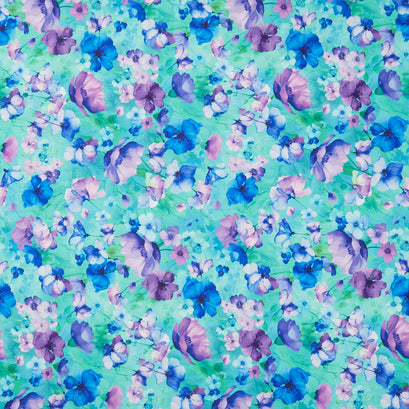 Bellagio - Floral Field Green Yardage