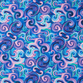 Bellagio - Swirls Purple Yardage