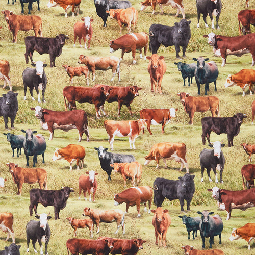 Home On The Range - Cattle Farm Green Yardage