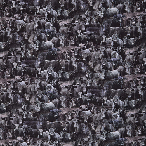 Home On The Range - Packed Cows Black Yardage