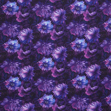 Dragonfly Mist - Large Floral Violet Yardage