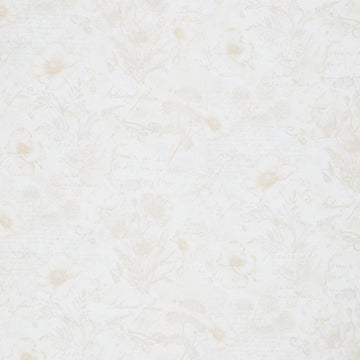 Poppy Passion - Poppy Toile On Text Beige Yardage