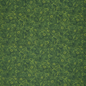 Poppy Passion - Tonal Poppies Green Yardage