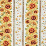You Are My Sunshine - Sunflower 11" Stripe Cream Yardage