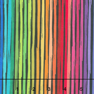Petal Power - Multi Stripes Brite Yardage