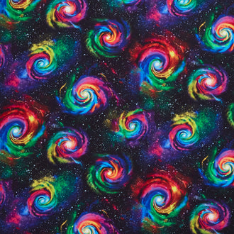 Spaced Out - Galaxy Burst Black Yardage