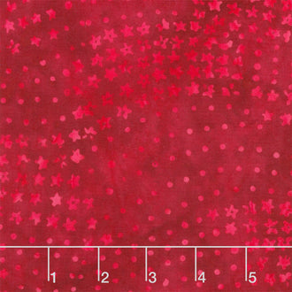 Tonga Batiks - Patriot's Pride Stars & Dots Brave Yardage