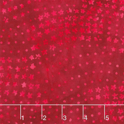 Tonga Batiks - Patriot's Pride Stars & Dots Brave Yardage