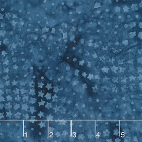 Tonga Batiks - Patriot's Pride Stars & Dots Navy Yardage