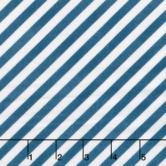 Let Your Light Shine - Bias Stripe Blue Yardage