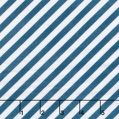Let Your Light Shine - Bias Stripe Blue Yardage