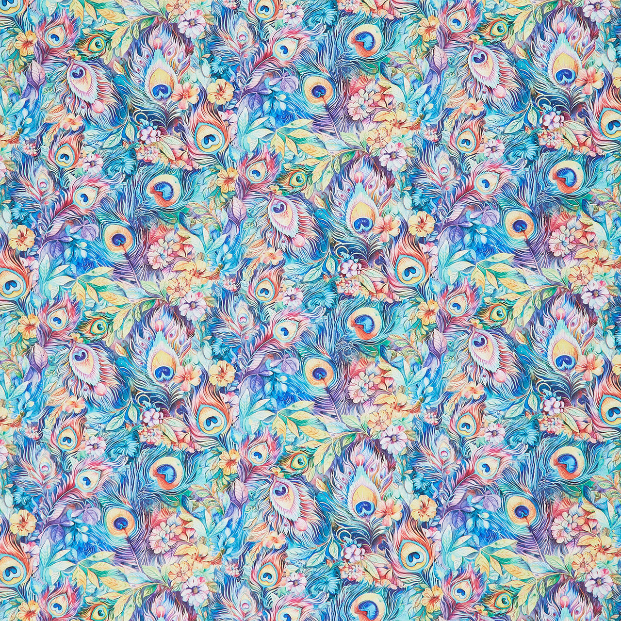 Wild Beauty - Fantasy Plumes & Floral Dream Yardage