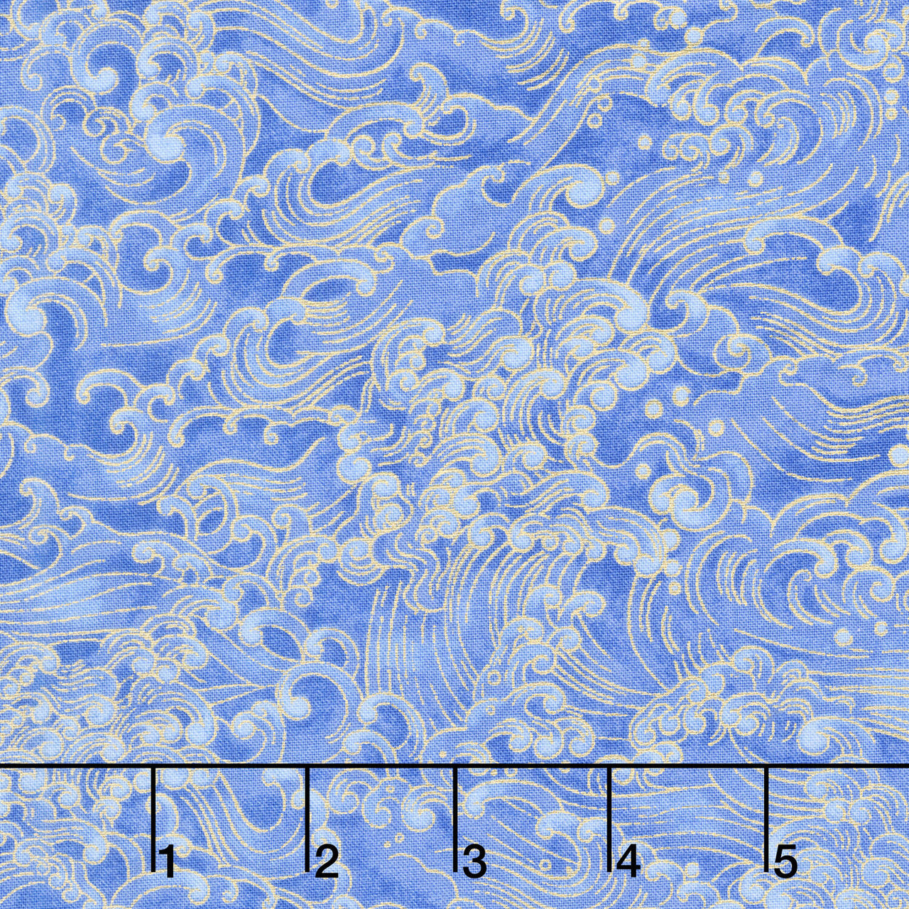 Moonlight - Waves Metallic Yardage