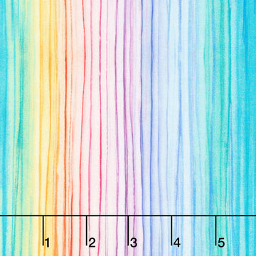 Meadow Bloom - Meadow Stripes Multi Digitally Printed Yardage