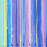 Evening Glow - Stripes Multi Metallic Yardage