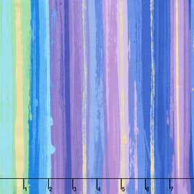 Evening Glow - Stripes Multi Metallic Yardage