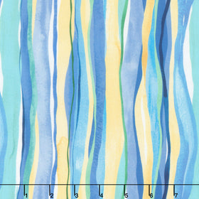 Serenade - Watercolor Stripe Multi Digitally Printed Yardage