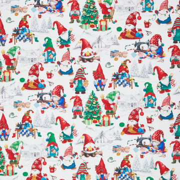 Merry Christmas - Christmas Quilting Gnomes Winter Yardage