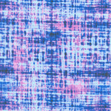 Midnight Bloom - Watercolor Plaid Texture Multi Yardage