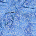 ICE - Metallic Swirl Lapis Yardage