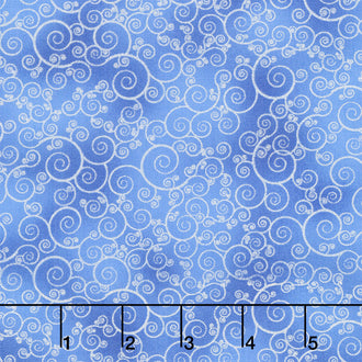 ICE - Metallic Swirl Lapis Yardage