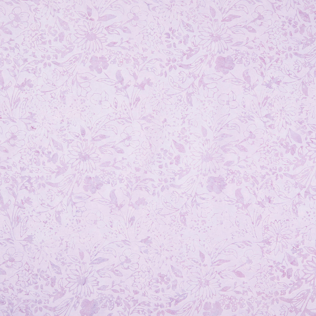 Tonga Batiks - Floral Lilac Yardage