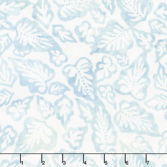 Tonga Batiks - Tossed Leaves Dove Yardage