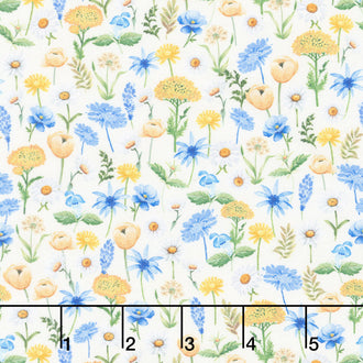 Bee & Bee Kind - Mini Floral Cream Yardage