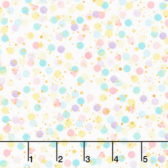 Castle in the Clouds - Multi Dots Cream Yardage