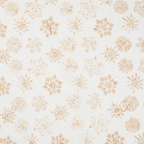Tonga Batiks - Mistletoe Snowflakes Ochre Yardage