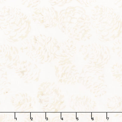 Tonga Batiks - Mistletoe Pinecones Vanilla Yardage