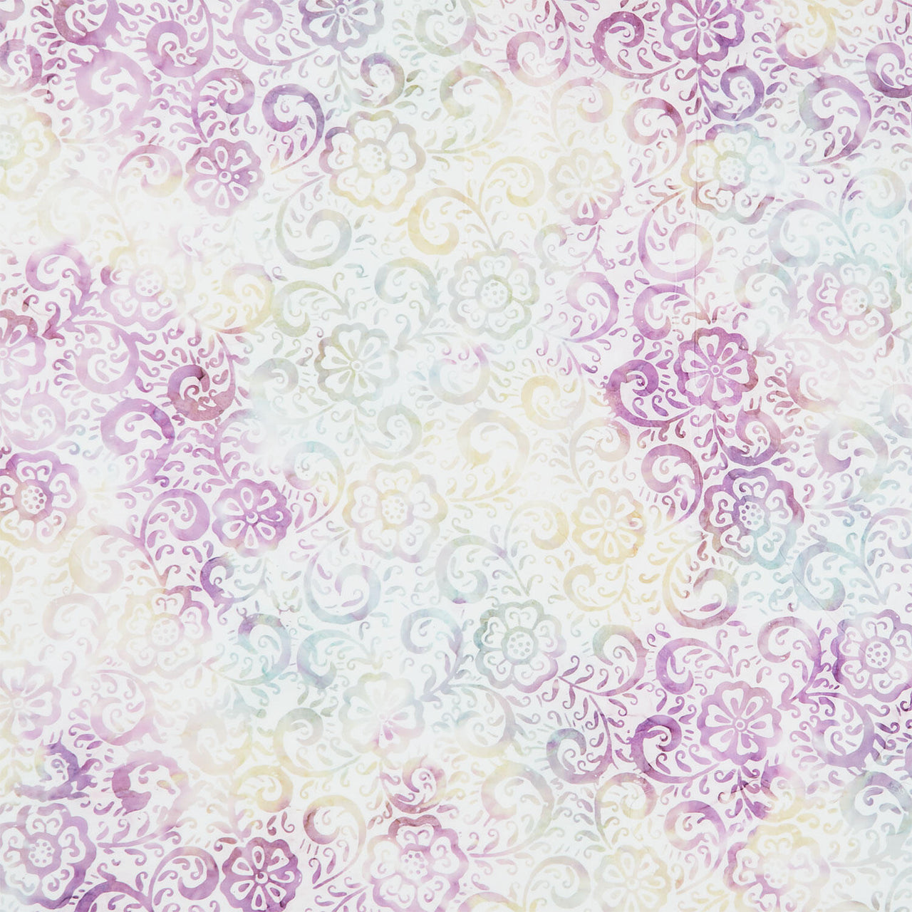 Tonga Batiks - Apple Basket Fiesta Flower Vanilla Yardage