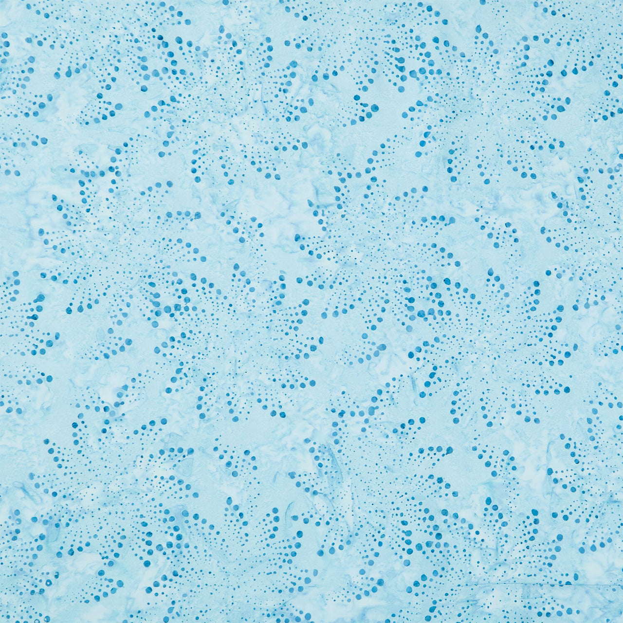 Tonga Batiks - Valley Blossom Floral Fireworks Blue Yardage