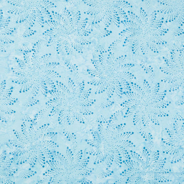 Tonga Batiks - Valley Blossom Floral Fireworks Blue Yardage