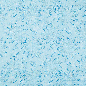 Tonga Batiks - Valley Blossom Floral Fireworks Blue Yardage