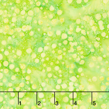 Tonga Batiks - Valley Blossom Floating Pearls Green Yardage