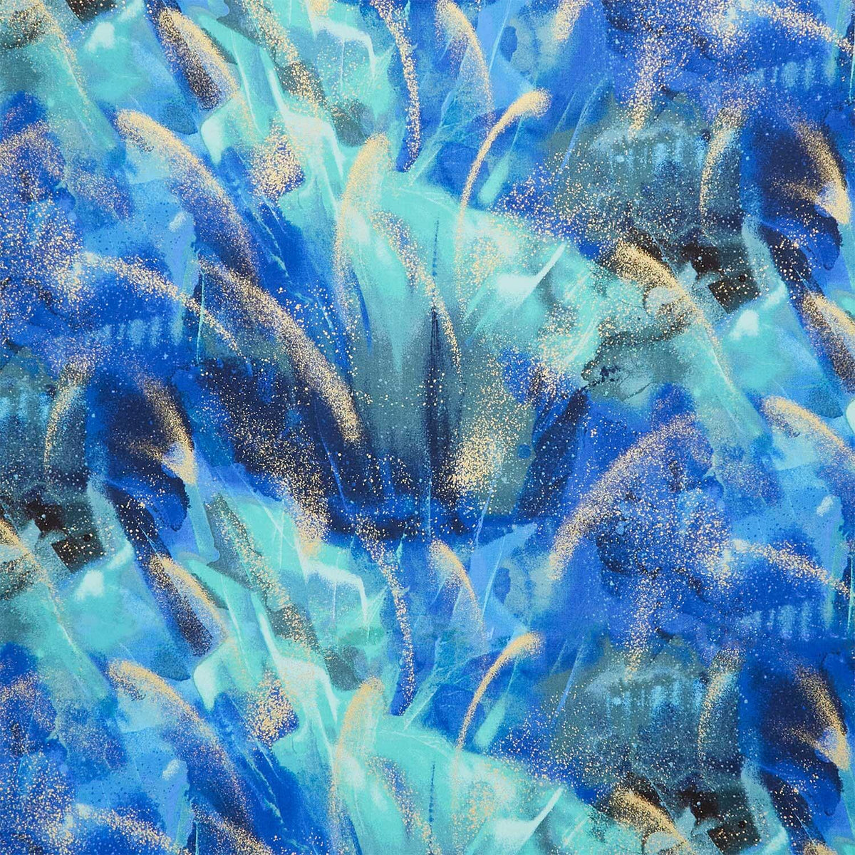 Endless Sky - Gilded Northern Light Aurora Metallic Yardage