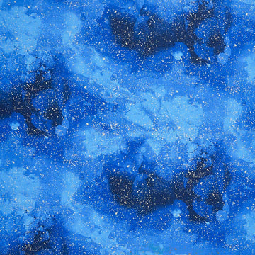 Endless Sky - Sparkle Sky Blue Metallic Yardage